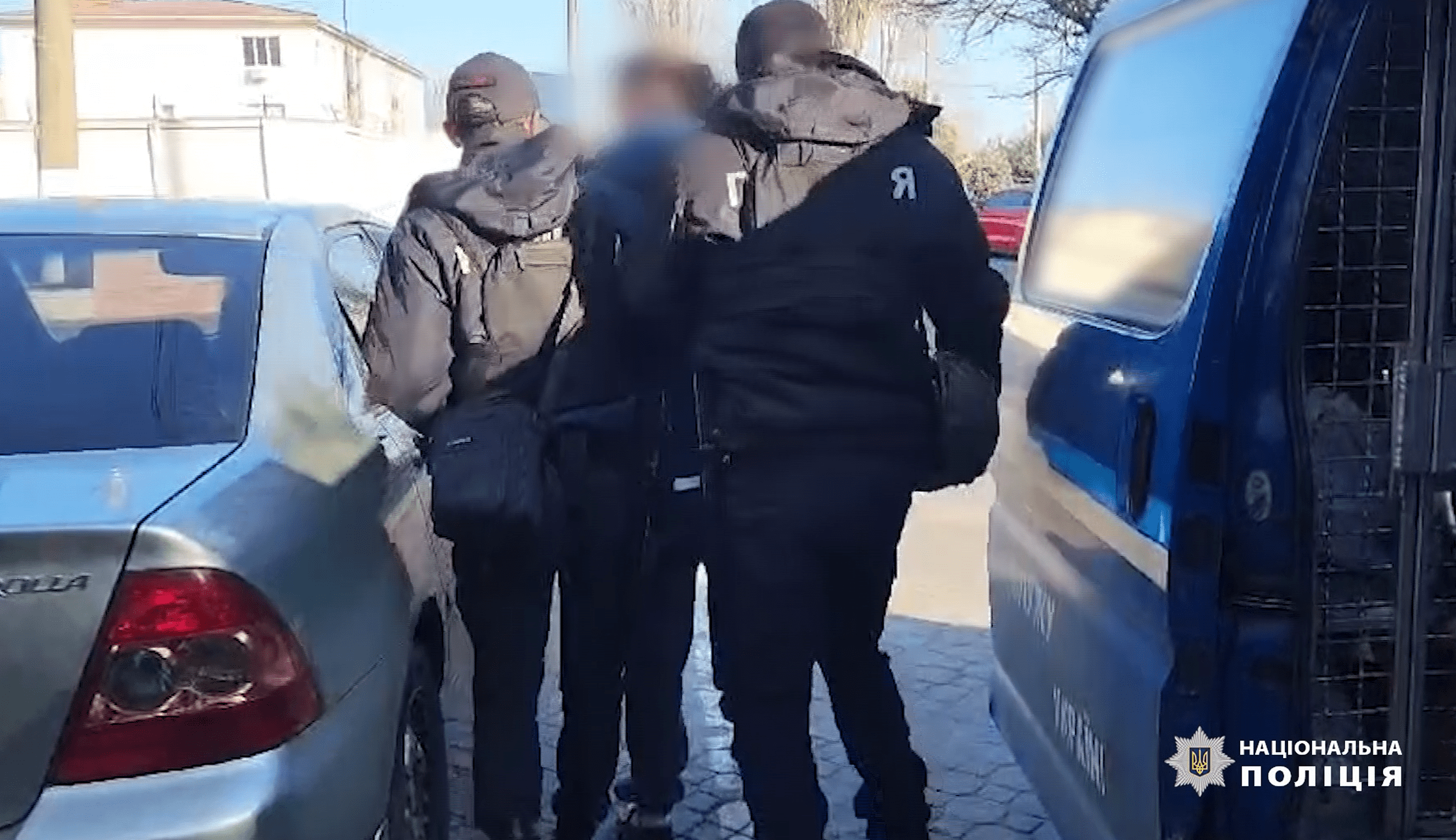 Задержание подозреваемого в убийстве отца.