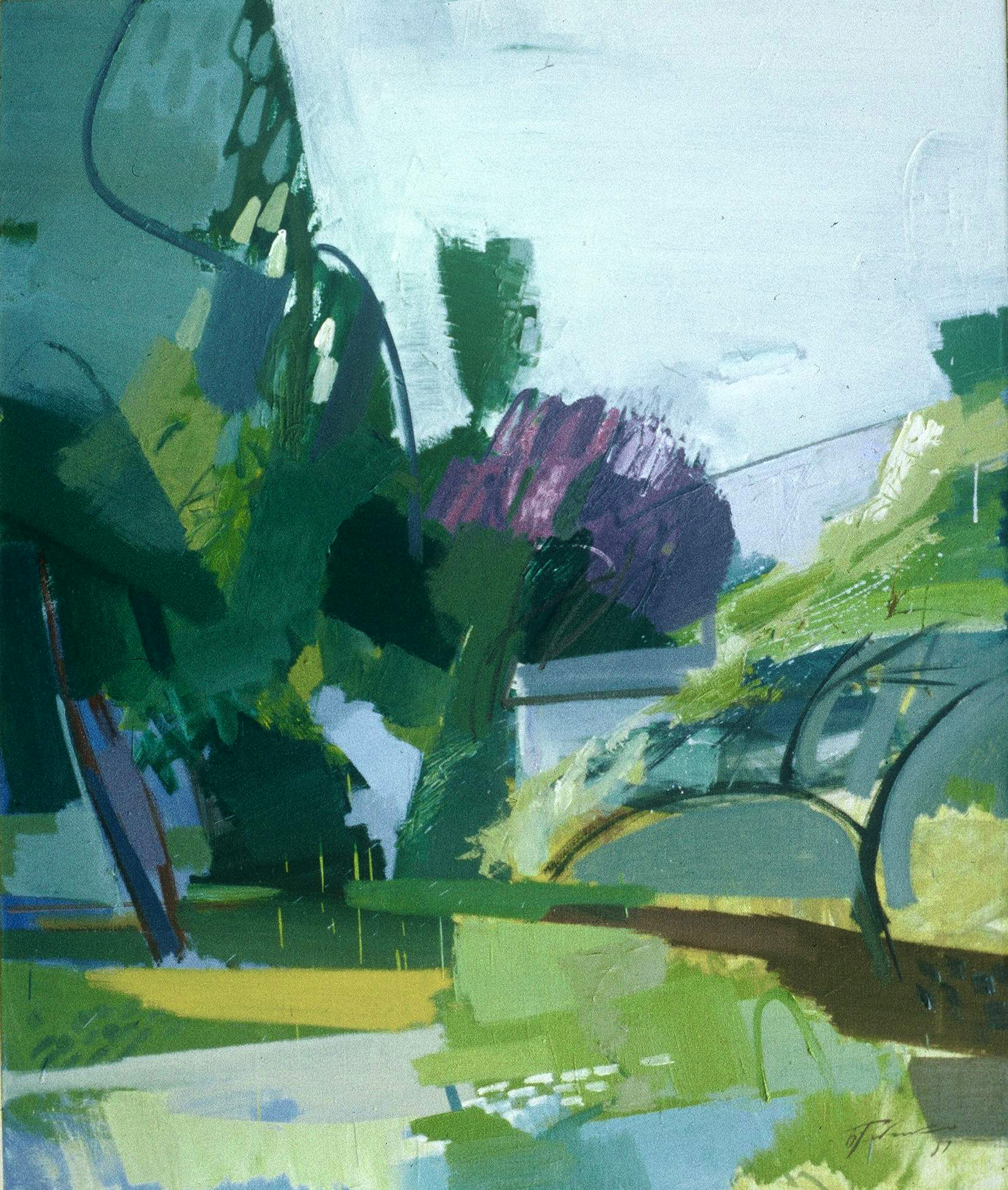 Василий Рябченко. "Пейзаж", холст, масло, 1987 год