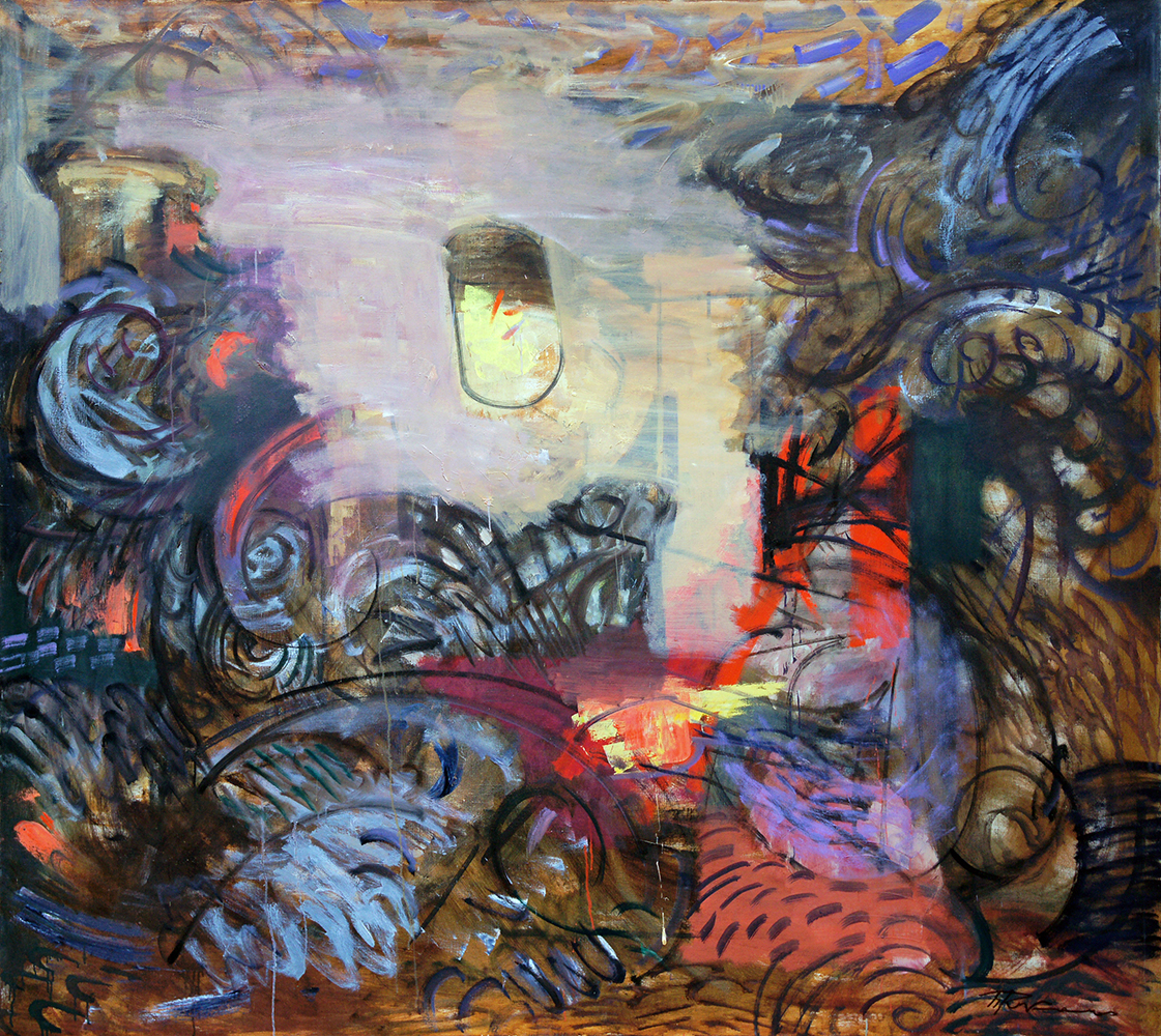 Василий Рябченко. "Потоп", 160 x 180 см, холст, масло, 1990 год