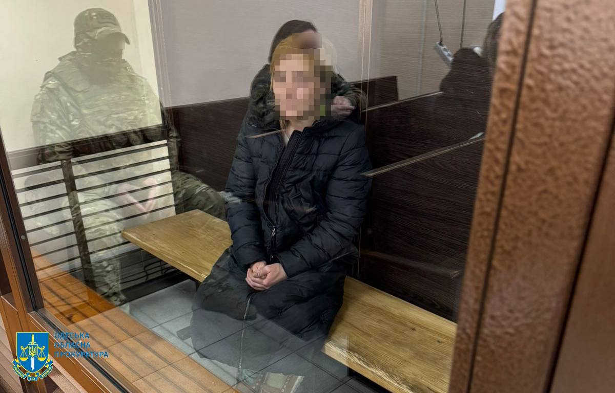 Задержанная поджигательница.