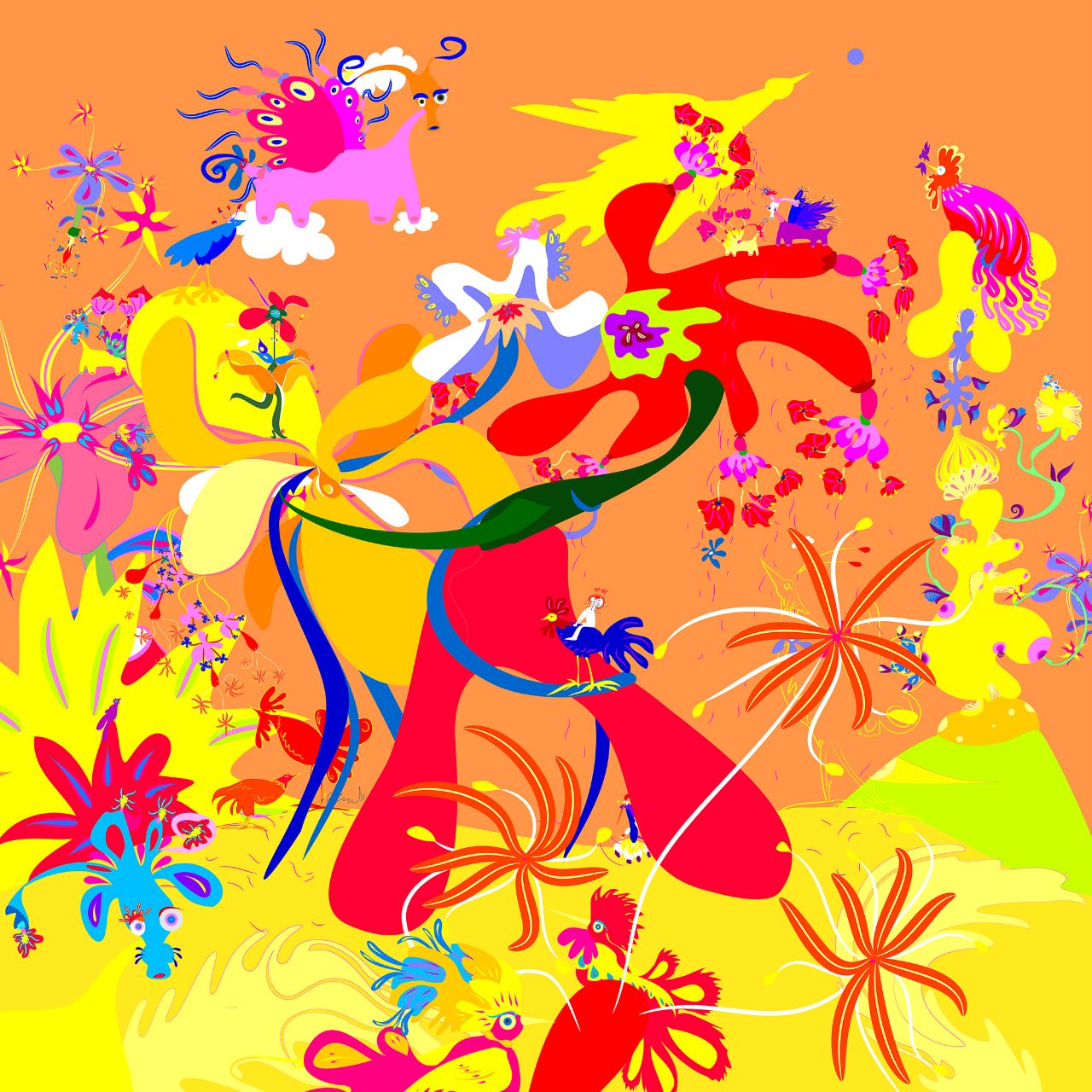 Работа Степана Рябченко "Любовь". Из серии "Пора цветения", 2025 год.