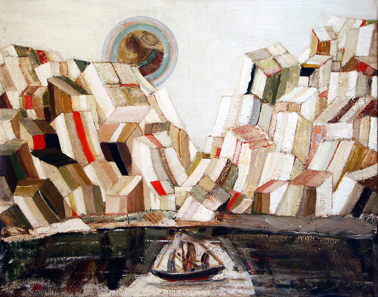 "Пейзаж с лодкой", 73&times;91 см, холст, масло, 1973 год (Национальный художественный музей Украины)