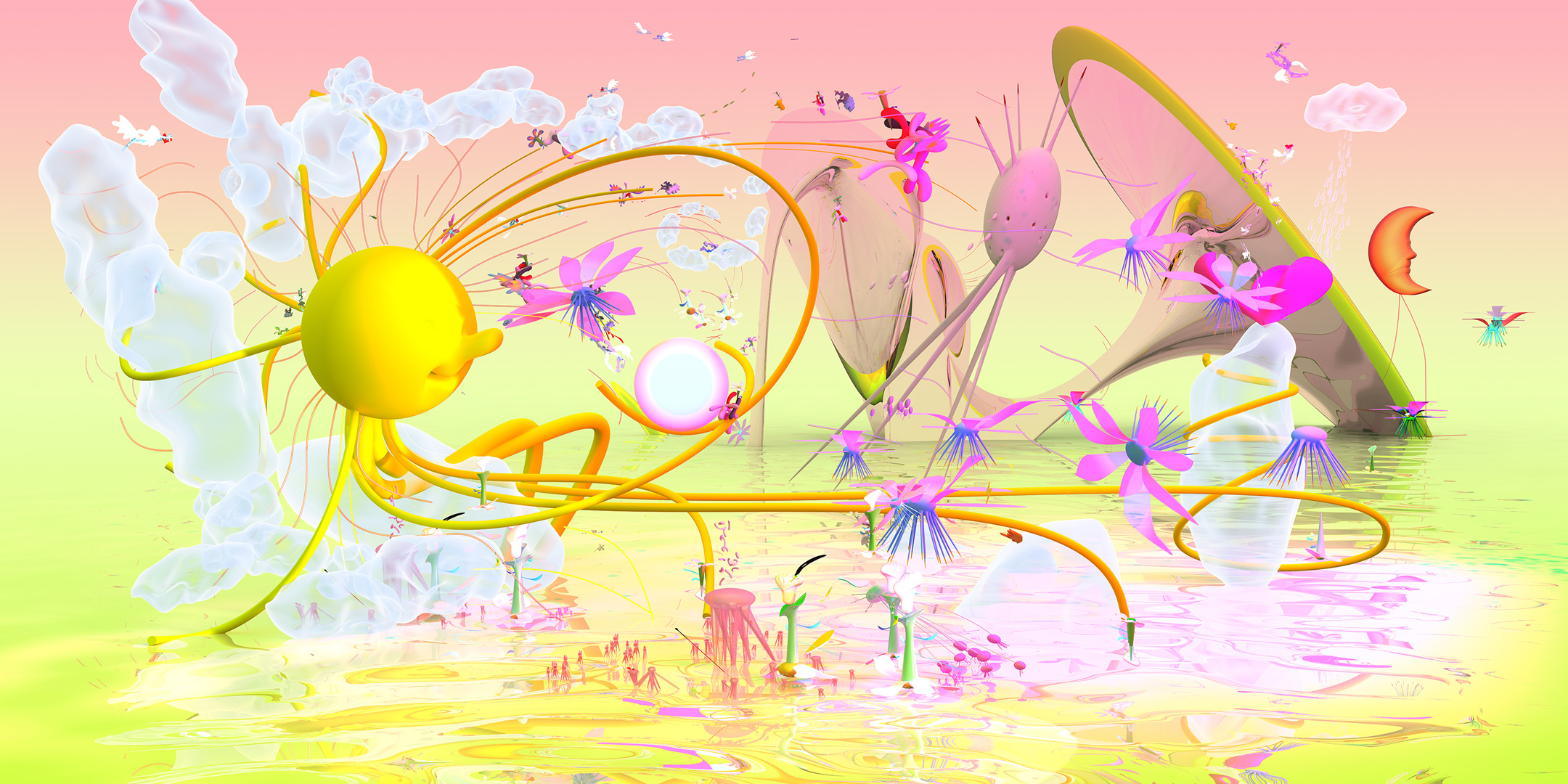 "Світанок". Із серії "Віртуальні ландшафти", 2020