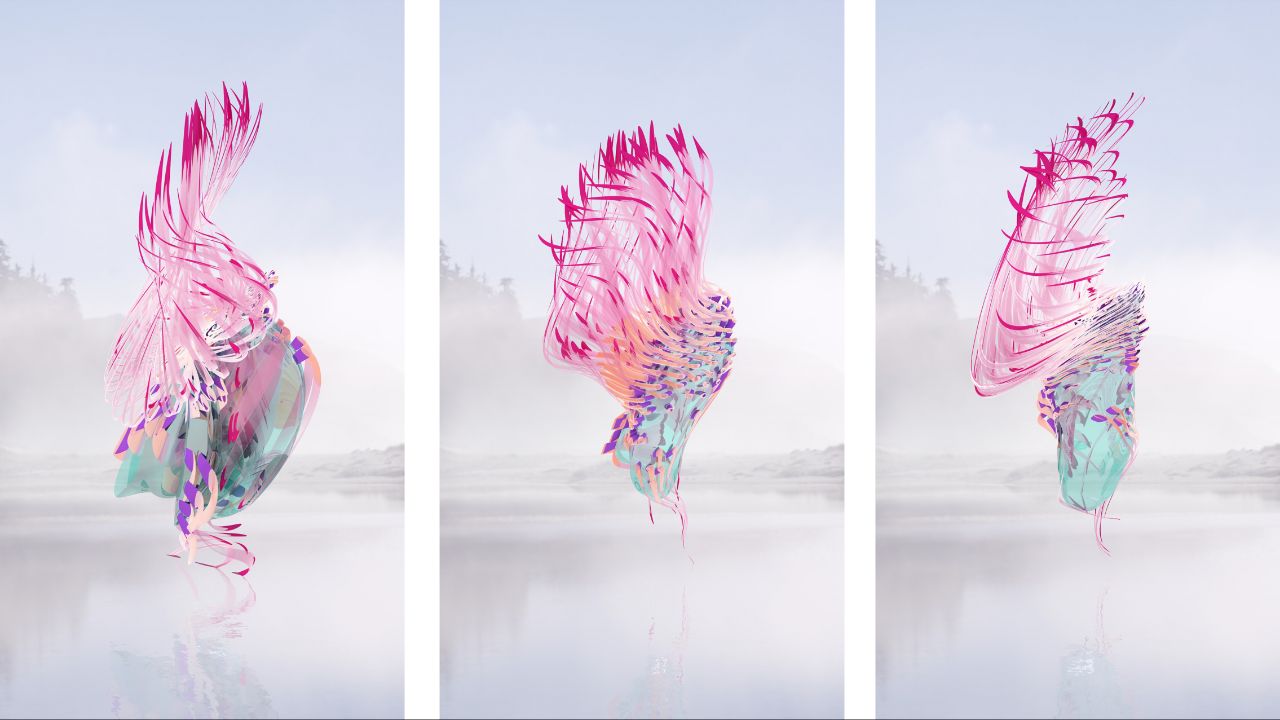 "Фіолент-Кришталева Крихітка". Із серії "Віртуальний Сад" (2020), фрагменти комп’ютерної анімації