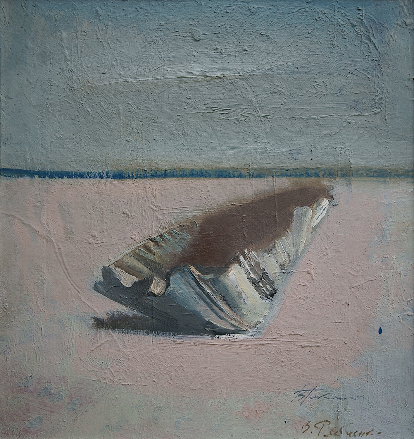 Василий Рябченко. "Ракушка", 35 х 33 см, холст, масло, 1970-е года