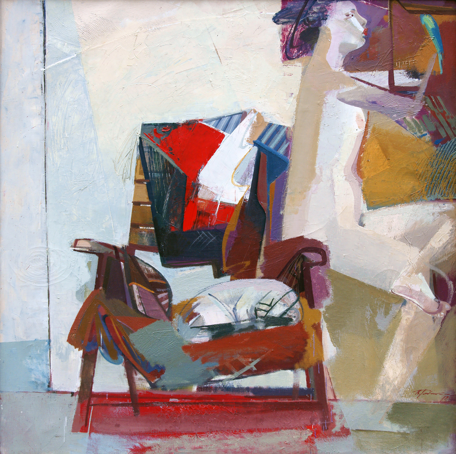 Василий Рябченко. "Утро", 100 х 100 см, холст, масло, 1987 год