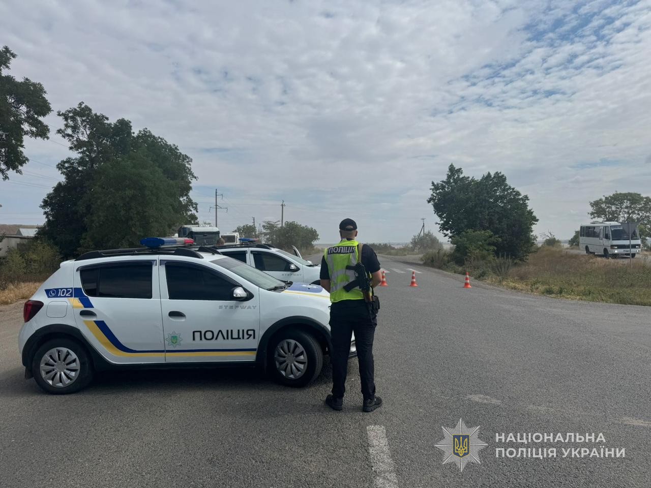 Полицейский на автодороге Одесса – Рени.