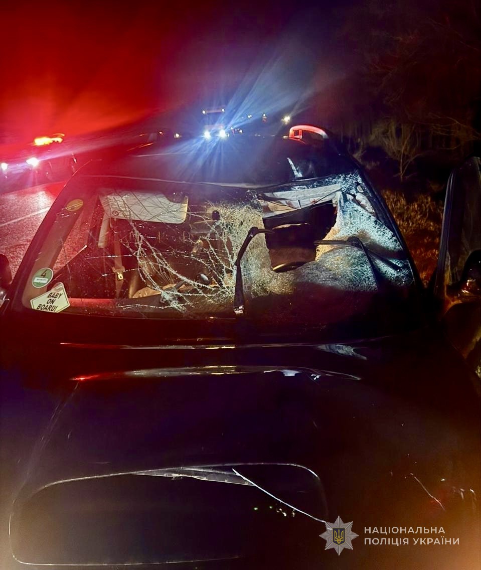 Автомобиль после аварии.