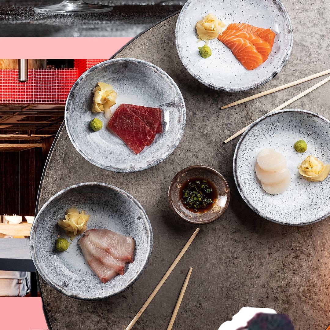 Рыба и моллюски в ресторане Virgin Izakaya Bar Odessa.