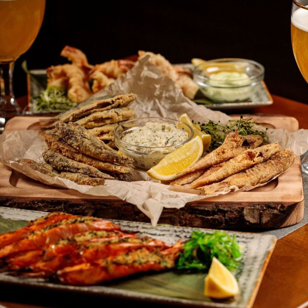 Рыбный сет в ресторане Seabass.