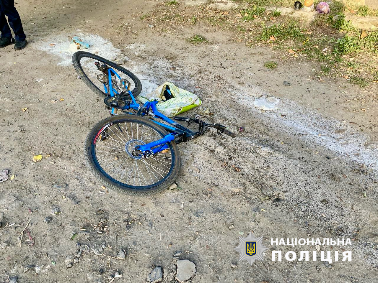 Велосипед на месте ДТП.