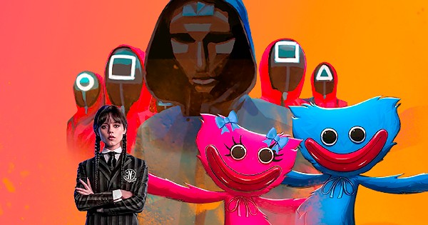 Мультимедийно-интерактивное представление "Уэнздей и Хаги Ваги в игре в кальмара".