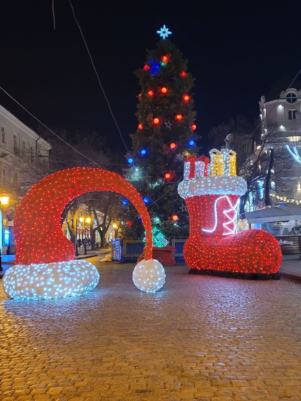 Елка на Дерибасовской.