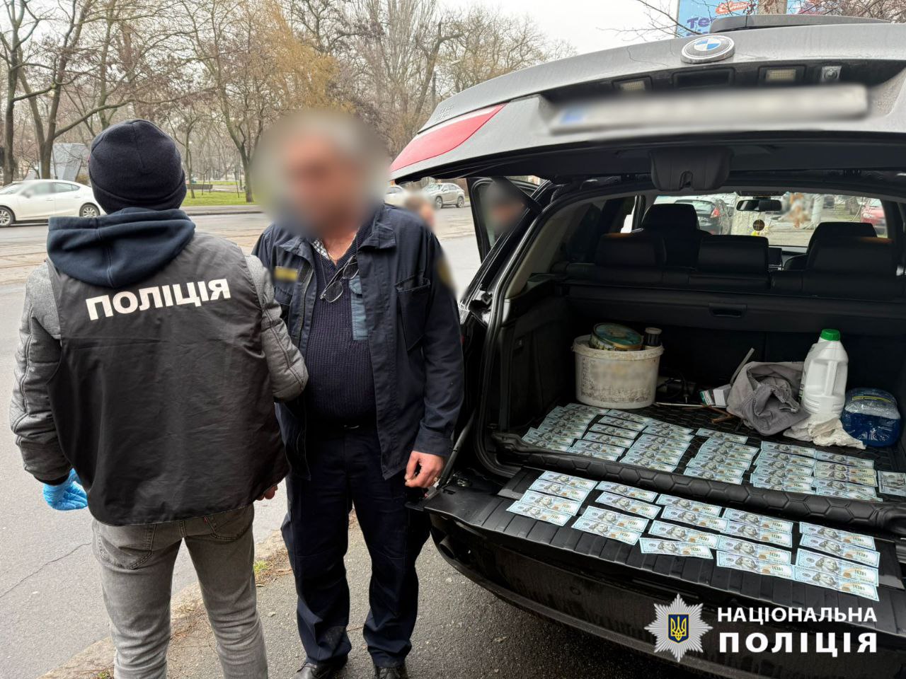 Затримання підозрюваного в хабарництві.