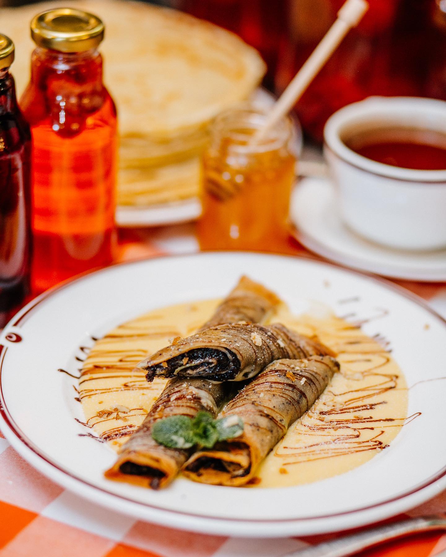 Млинці в кафе "Компот".