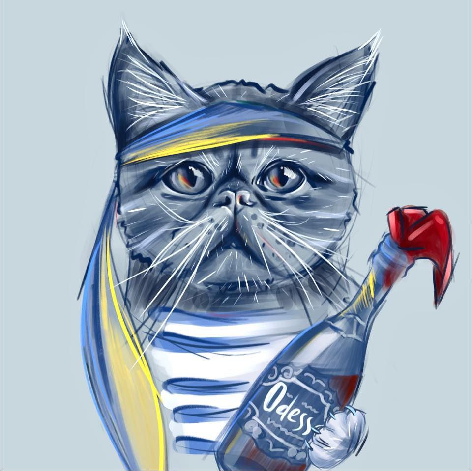 Юлія Подмогіна створила колекцію малюнків із українськими котами-визволителями.