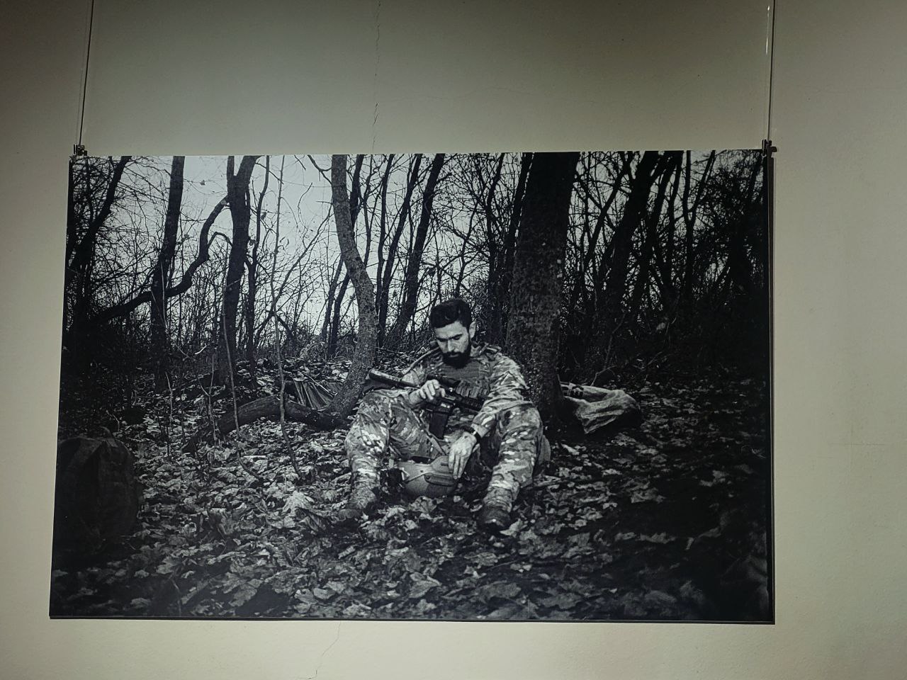 Снимок с выставки Максима Кривцова.