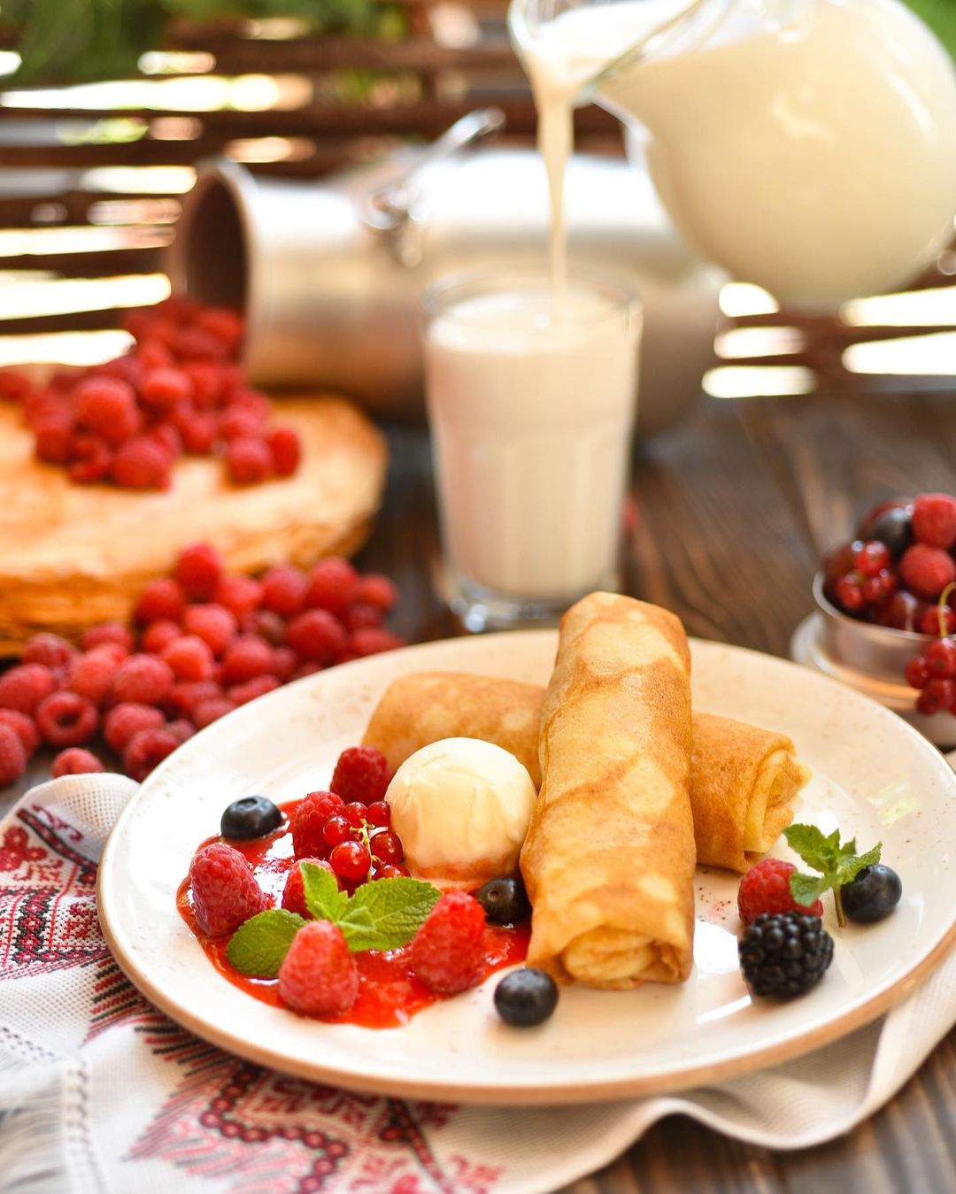 Млинці в ресторані "Куманець".