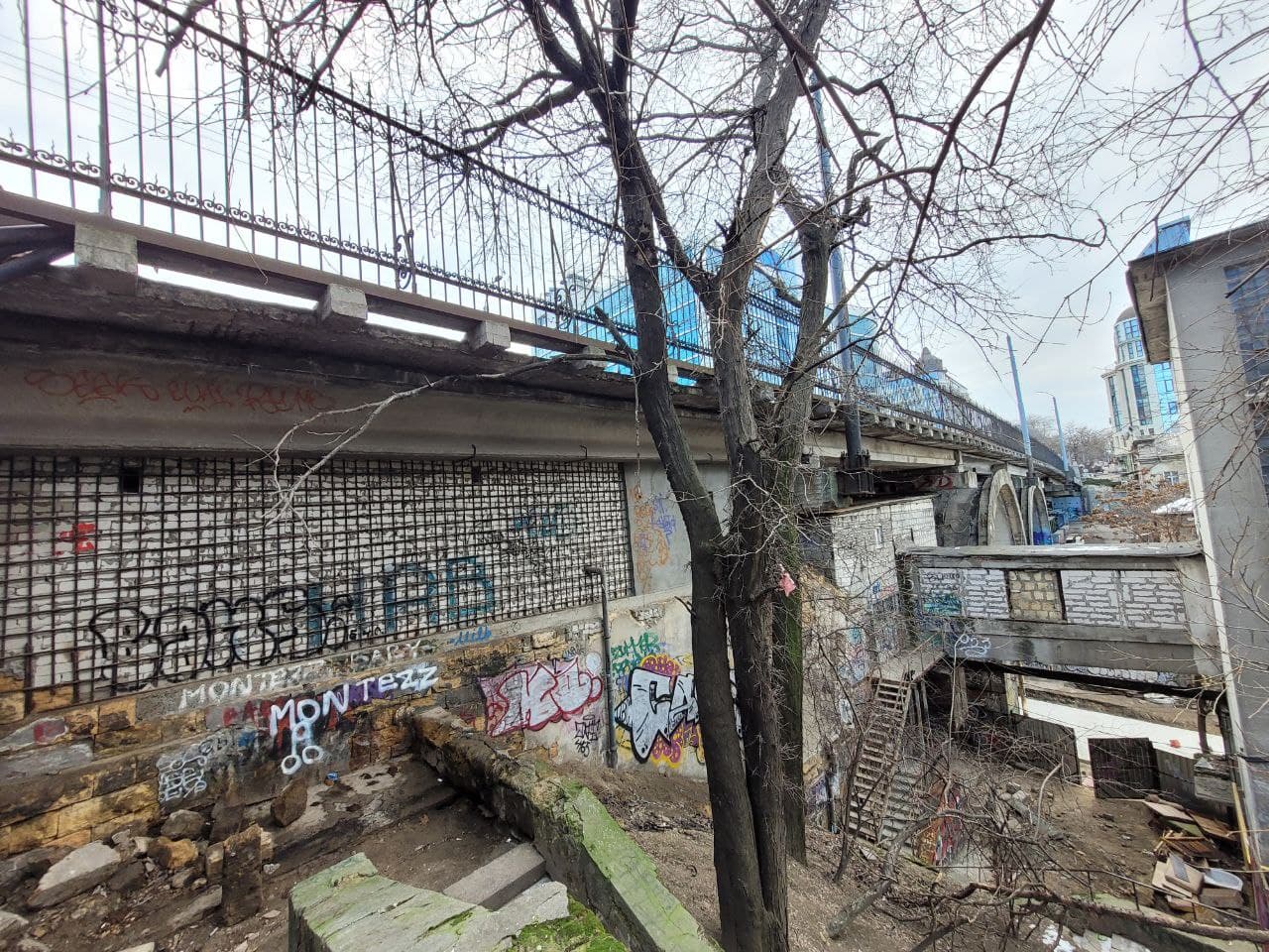 Під Строганівським мостом.