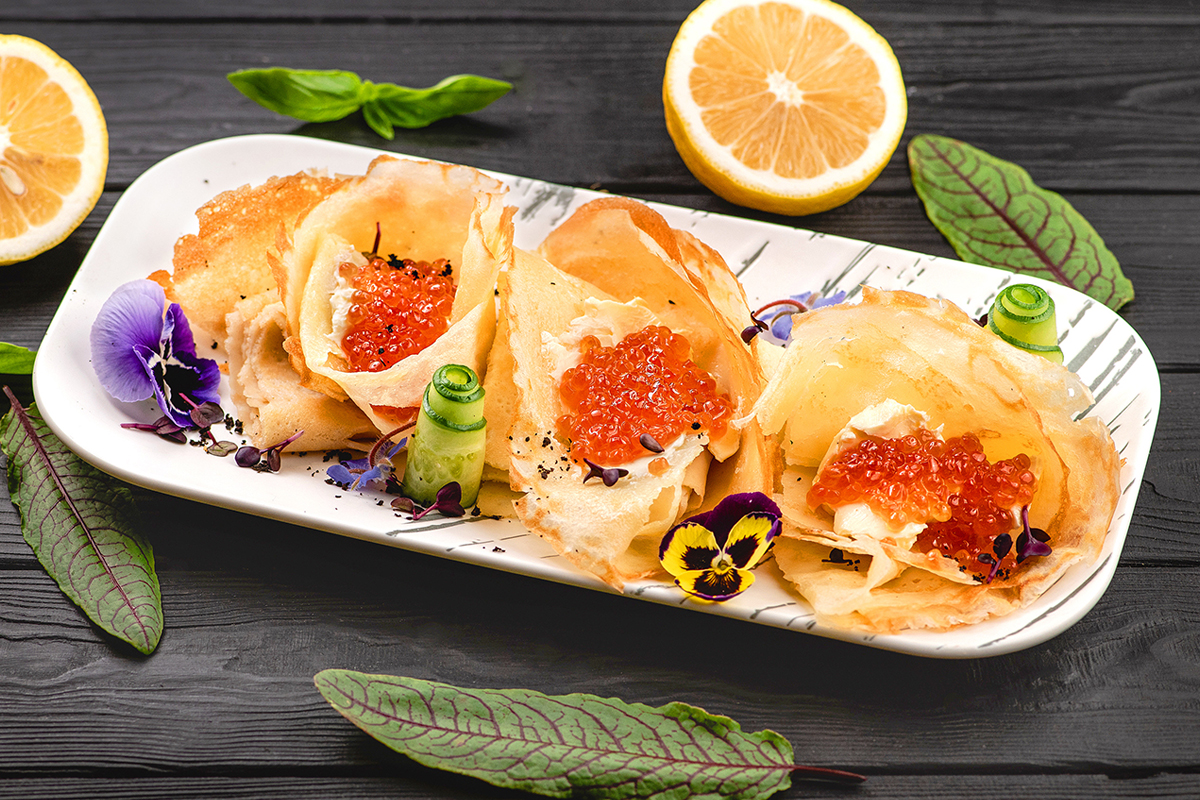 Блины в кафе Nonna.