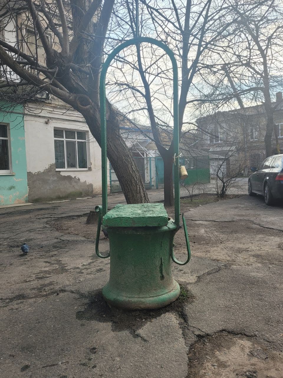 Чугунный оголовок на улице Пастера, 38.