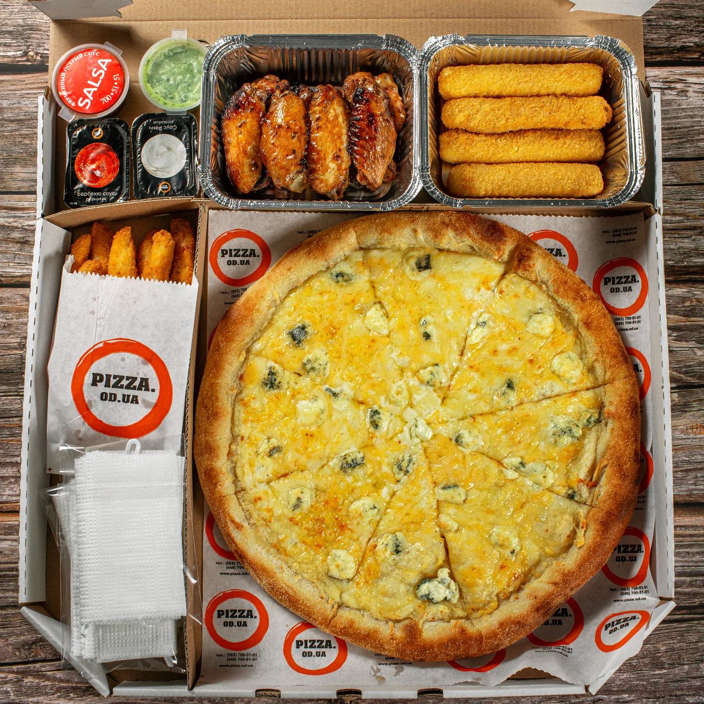 Заказ в онлайн-пиццерии Pizza.od.ua.