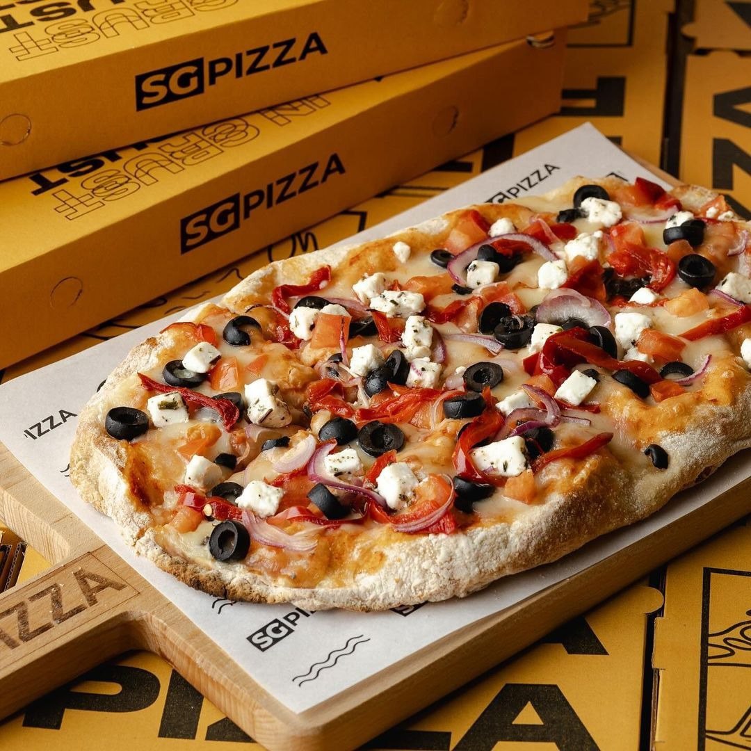 Пицца в пиццерии SG Pizza.