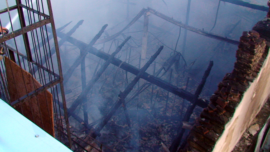 Пожар в здании Новобазарной синагоги.