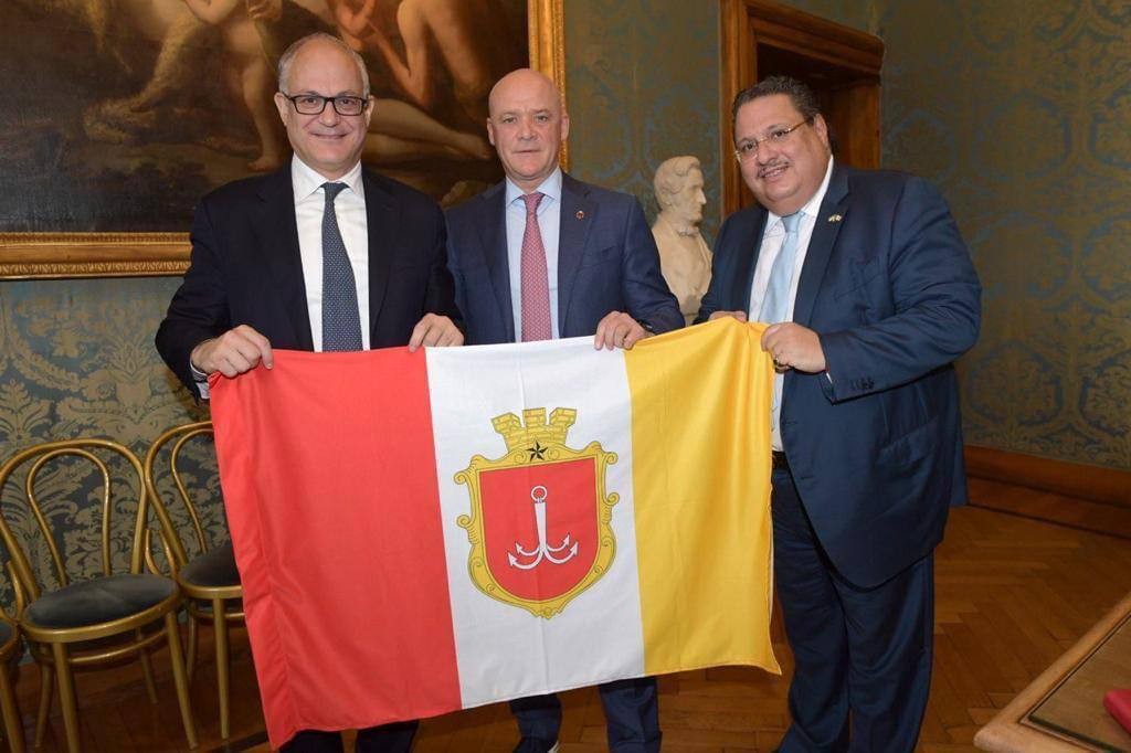 Мер Одеси Геннадій Труханов зустрівся із мером Риму Роберто Гуальтьєрі.