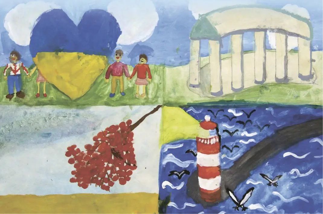 По случаю годовщины полномасштабной войны в Одессе организовали художественный проект "Украина начинается с тебя".