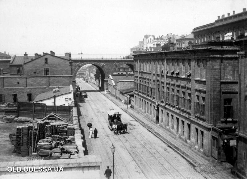 Карантинна балка та Строганівський міст у напрямку до моря. 1900-ті роки.