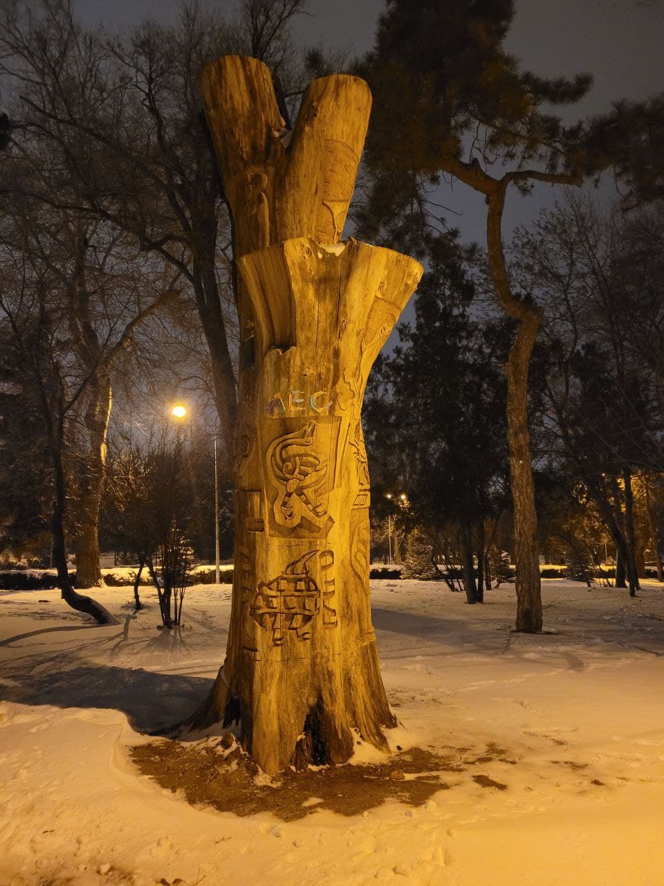 В Одессе появилось дерево-тотем.