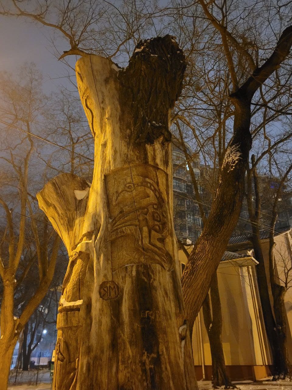 В Одессе появилось дерево-тотем.
