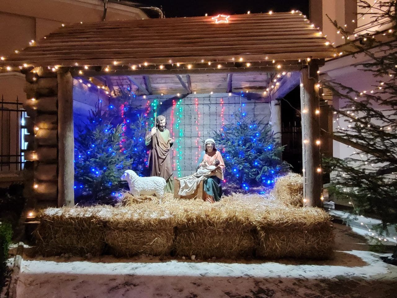 Вертеп в Кафедральном Соборе Успения Пресвятой Богородицы.