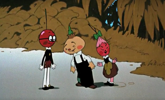 Кадр из мультфильма "Чиполлино".