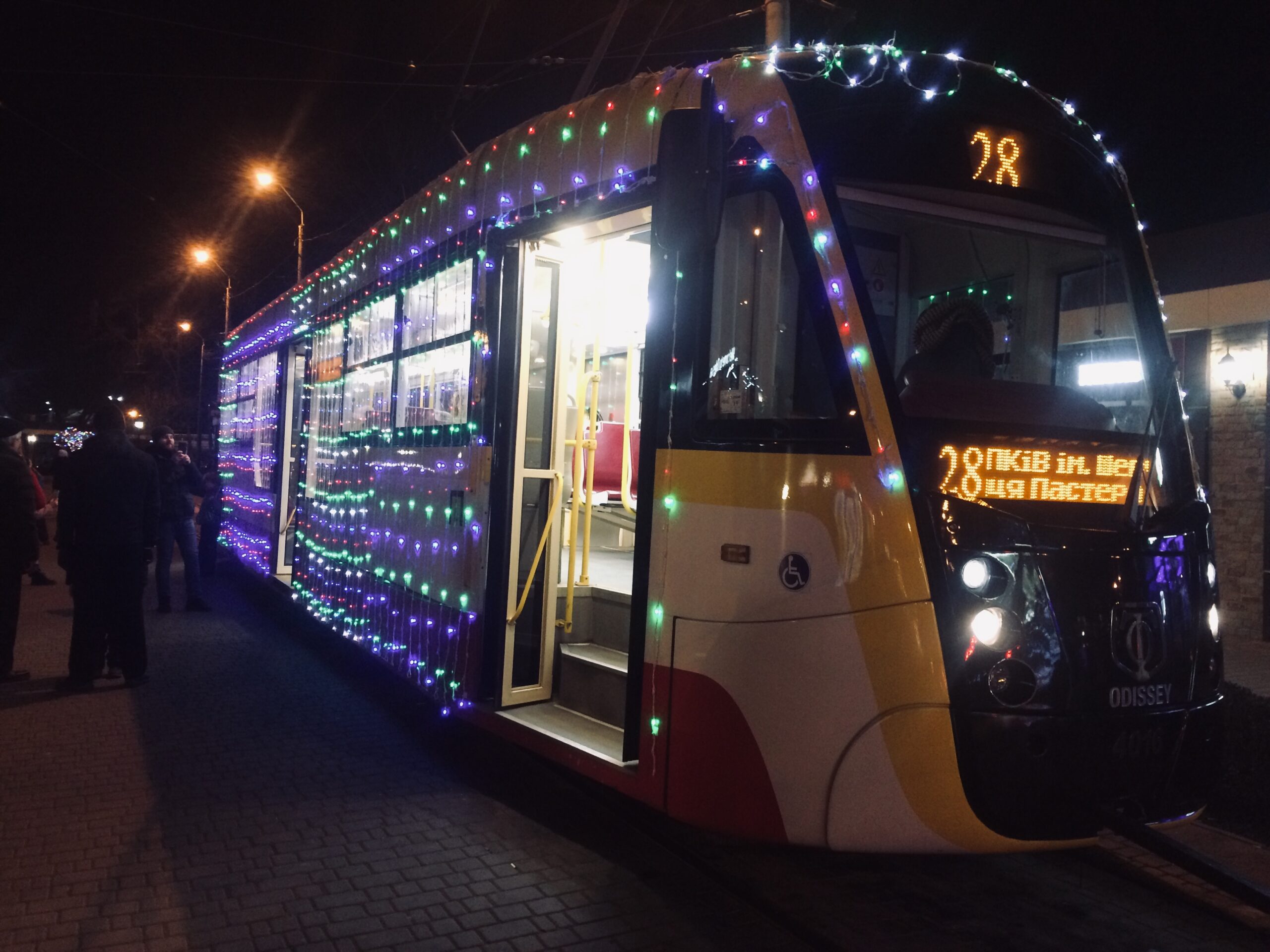 Рождественский парад трамваев.