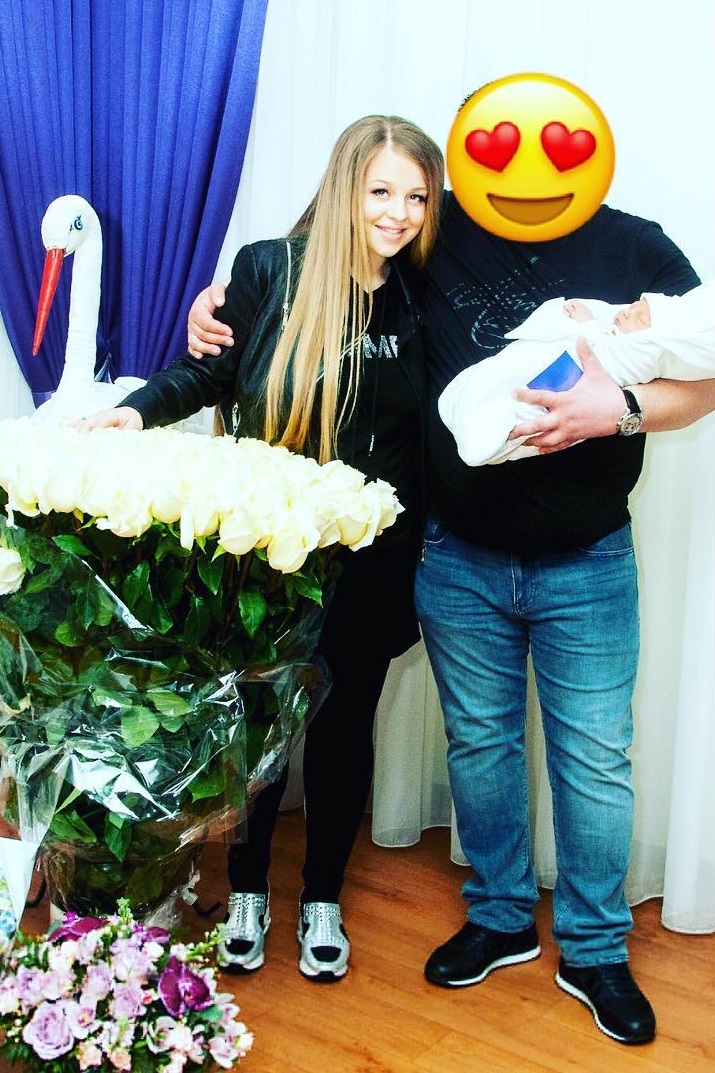 Виктория Петрик с мужем.