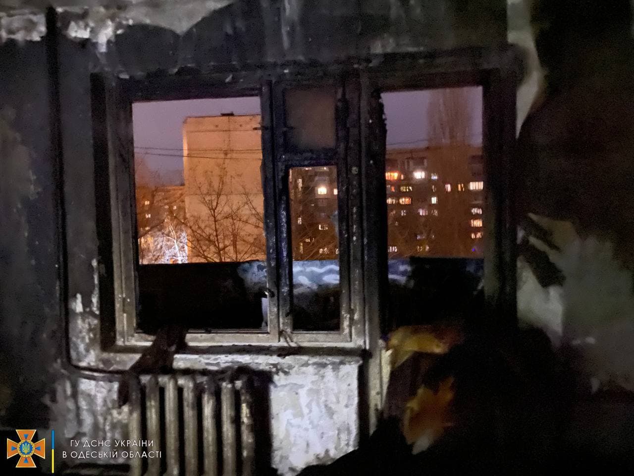 Последствия пожара.