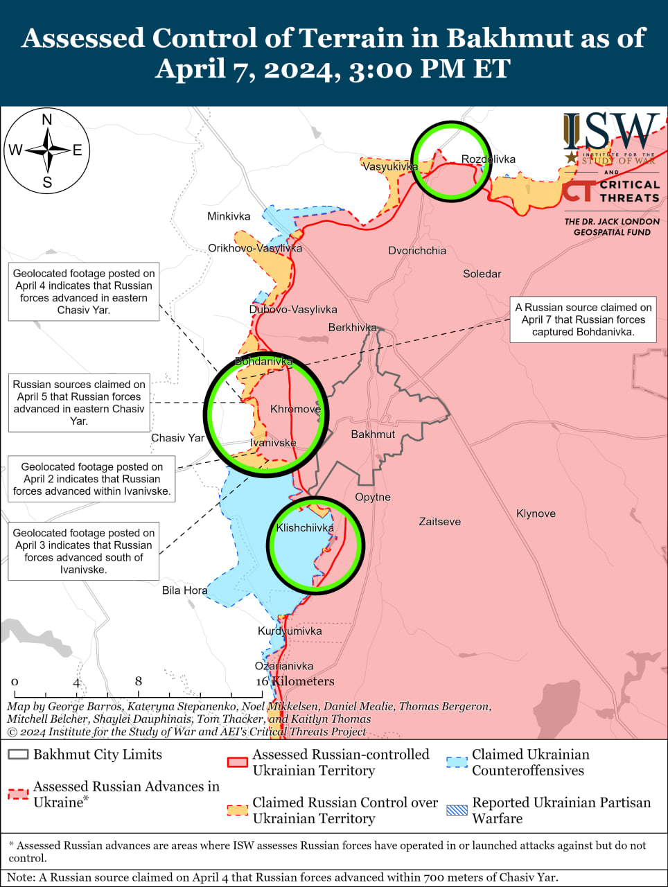 Карта боевых действий на Украине 8 апреля.