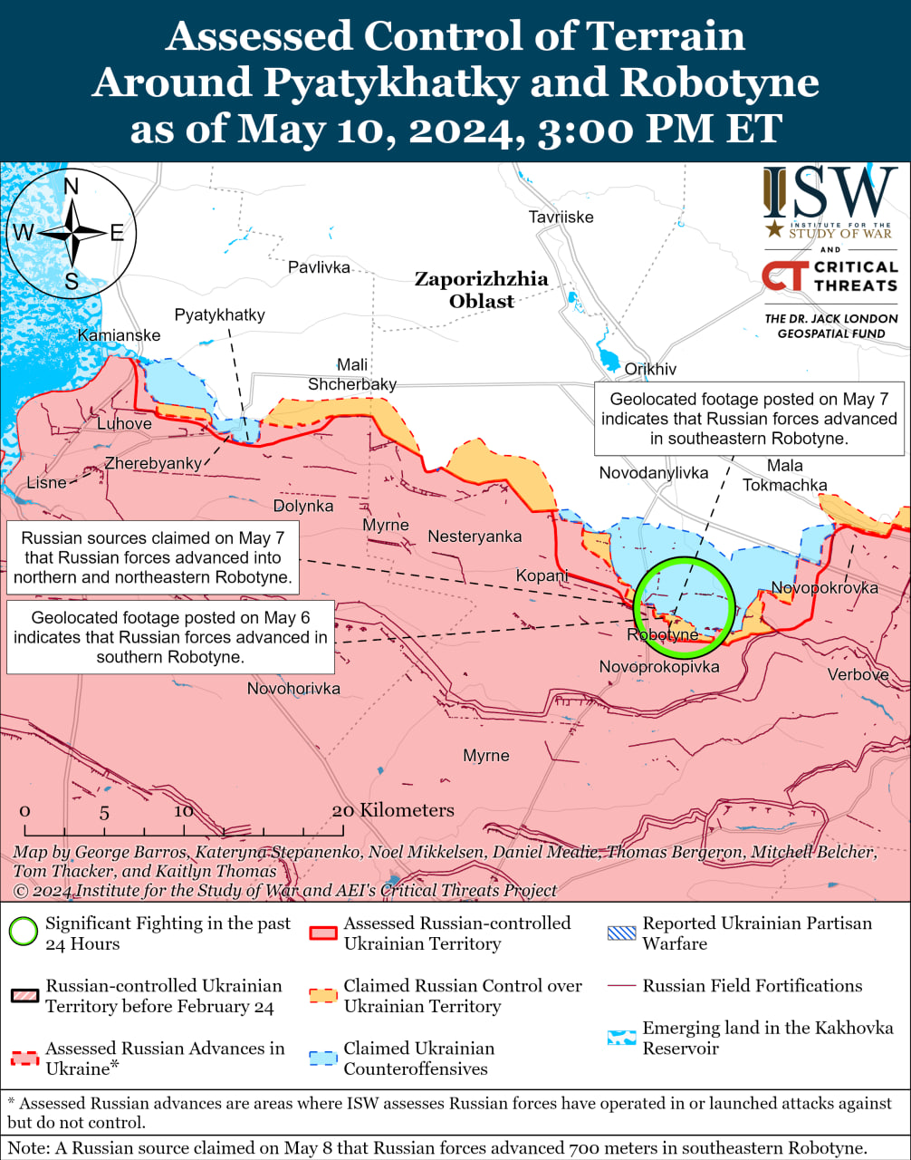 Карта боевых действий на Украине 11 мая.