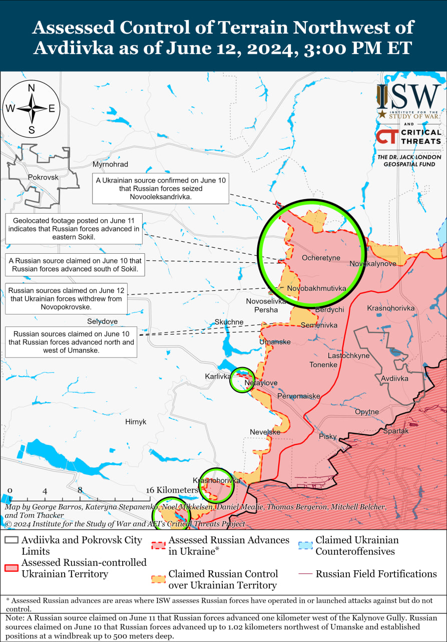 Карта боевых действий.
