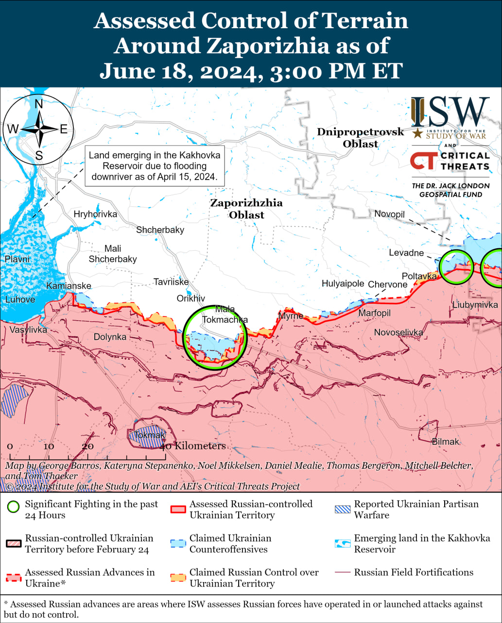 Карта боевых действий.