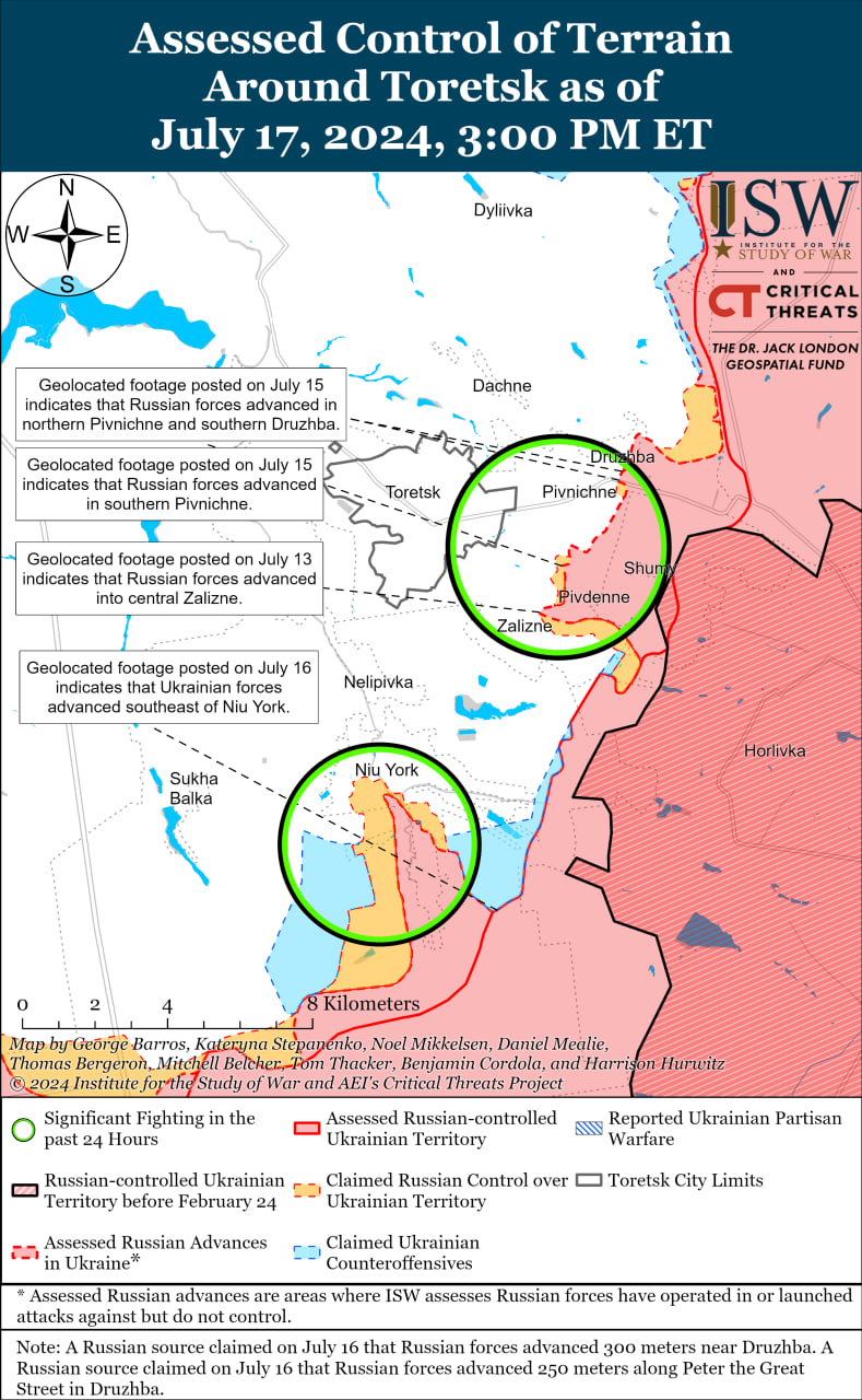 Карта боевых действий.