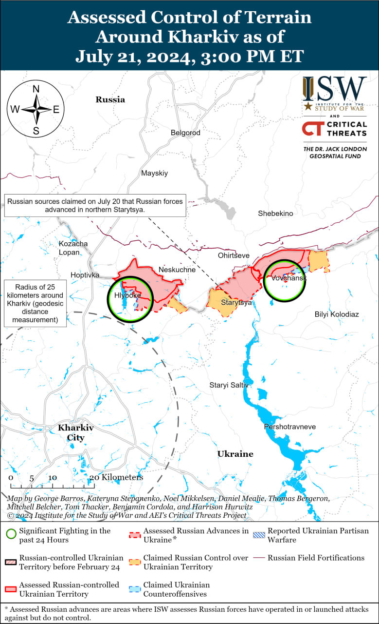 Карта боевых действий.