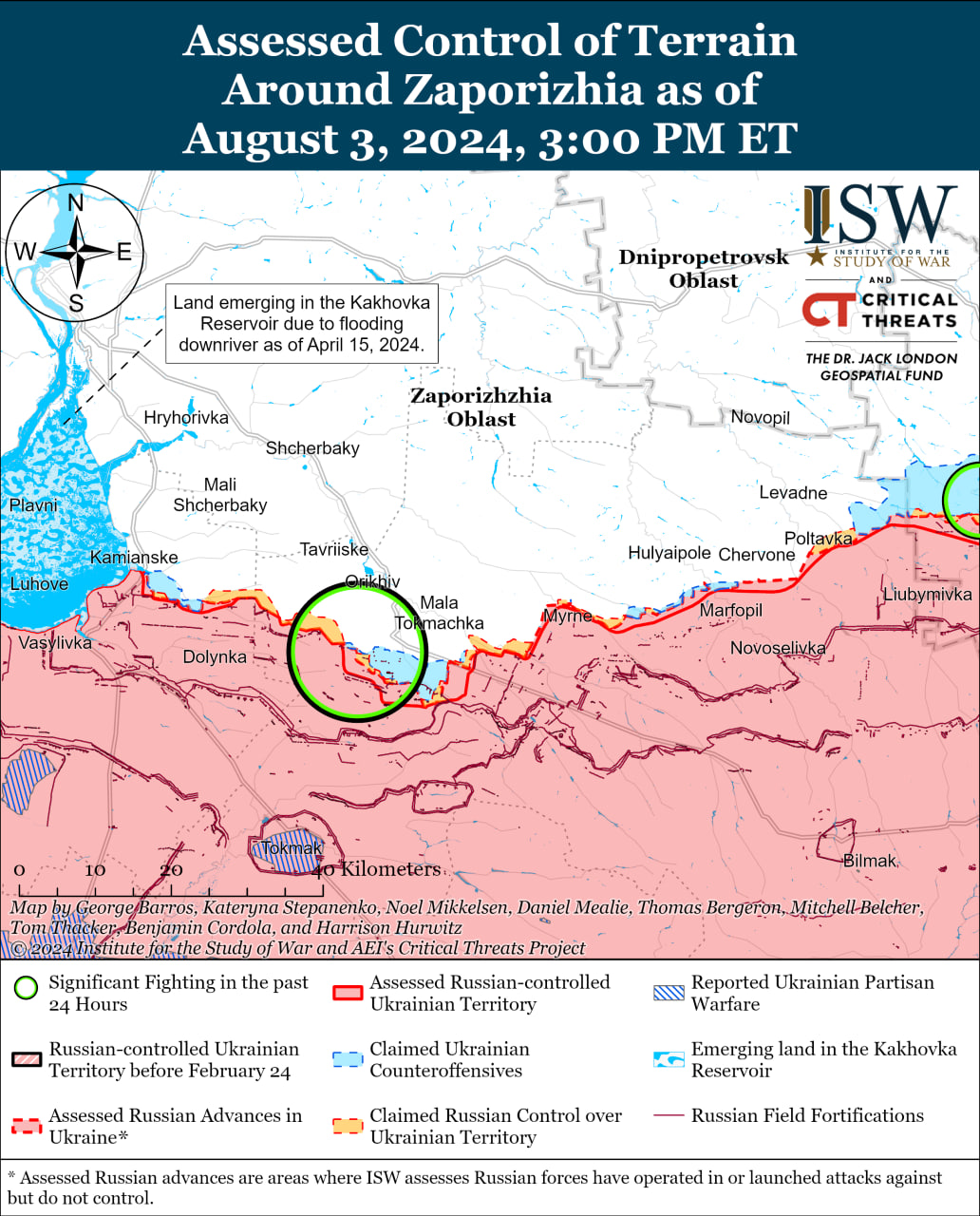 Карта боевых действий.