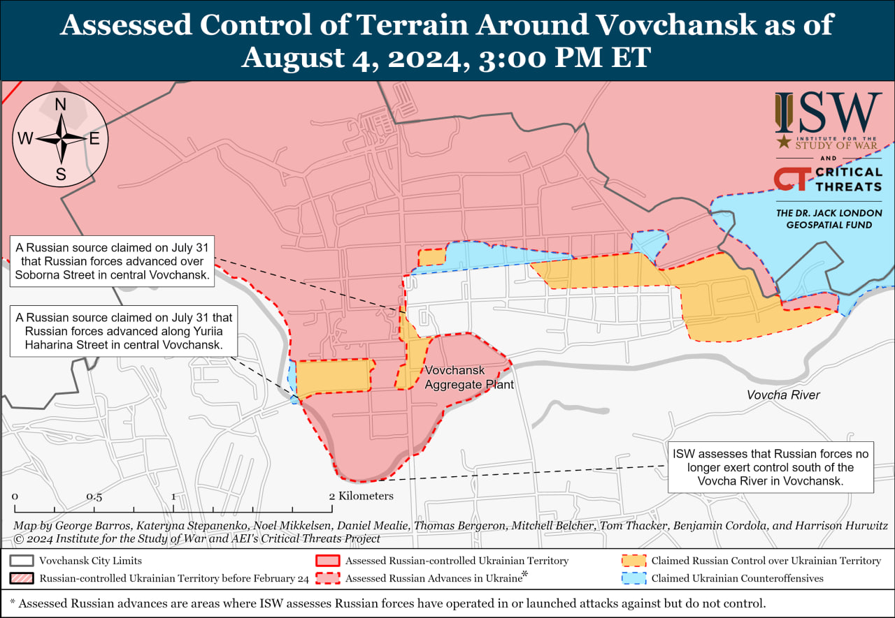 Карта боевых действий.