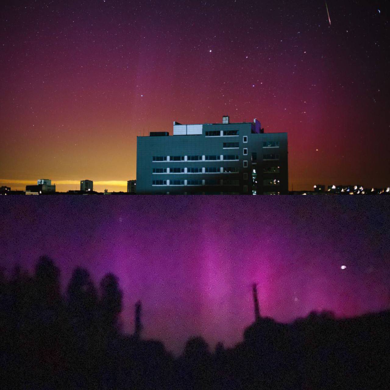 Над Украиной наблюдали полярное сияние