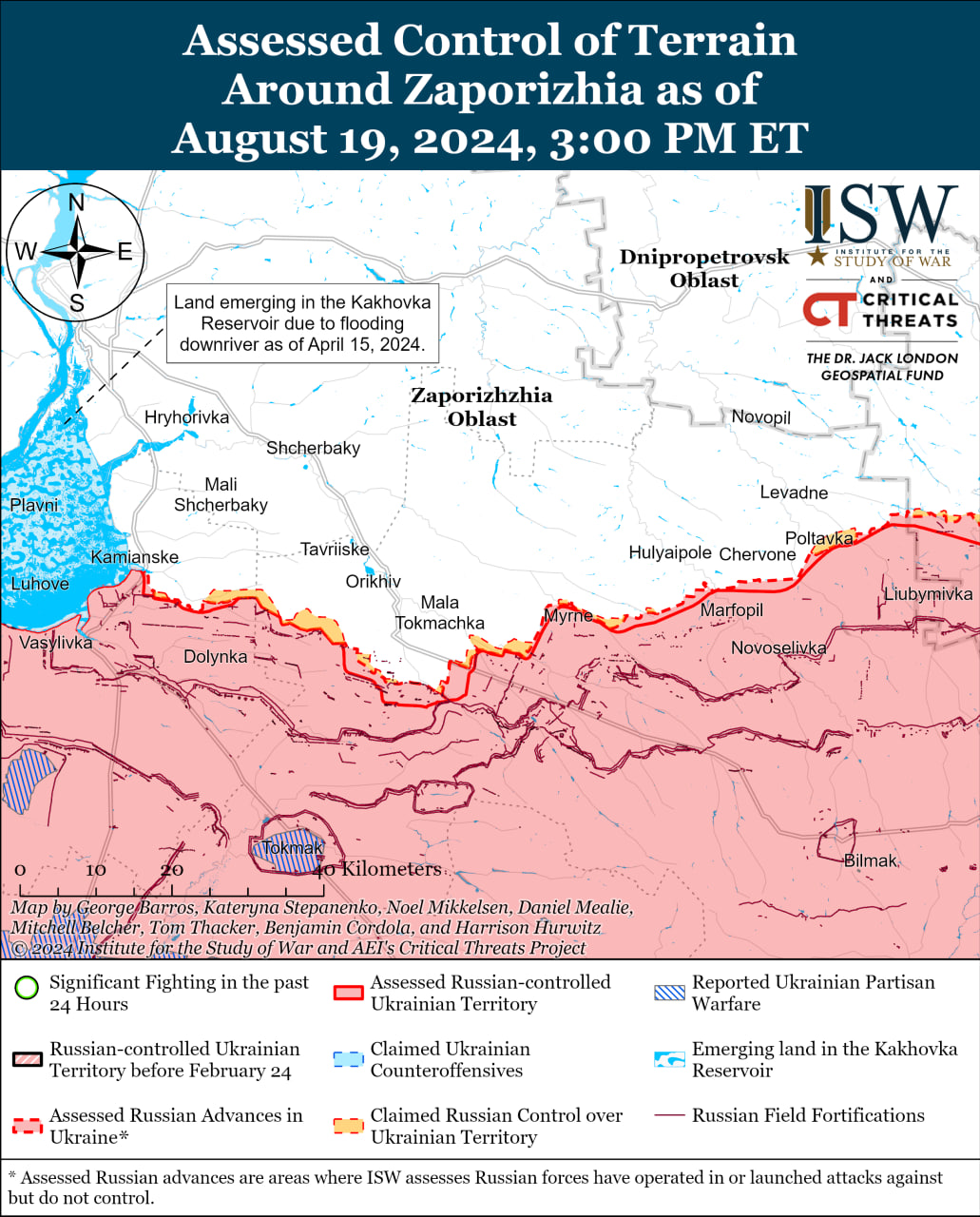 карта боевых действий.