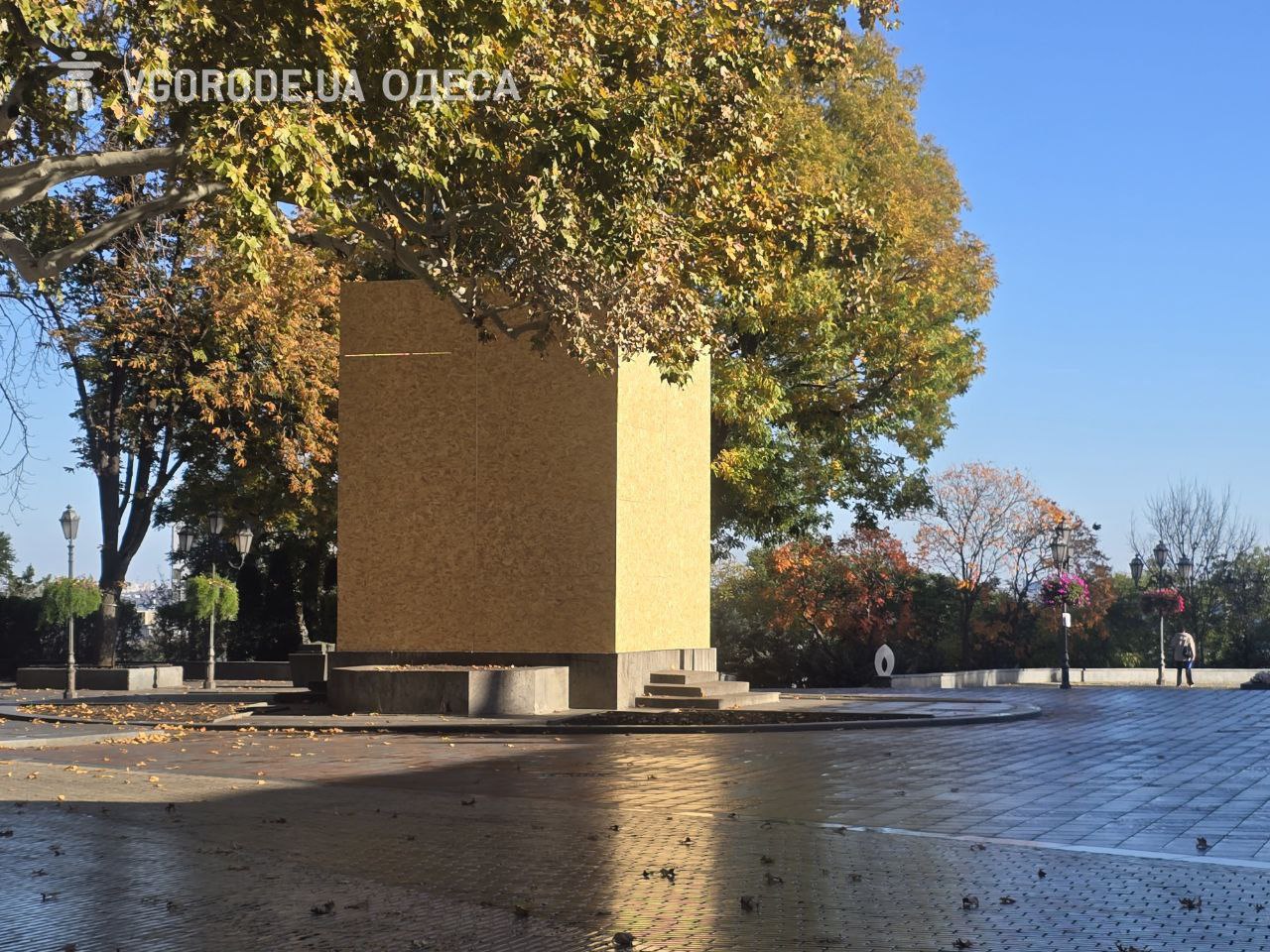 В Одесі забили пам&rsquo;ятник Пушкіну на Біржовій площі: готують до демонтажу