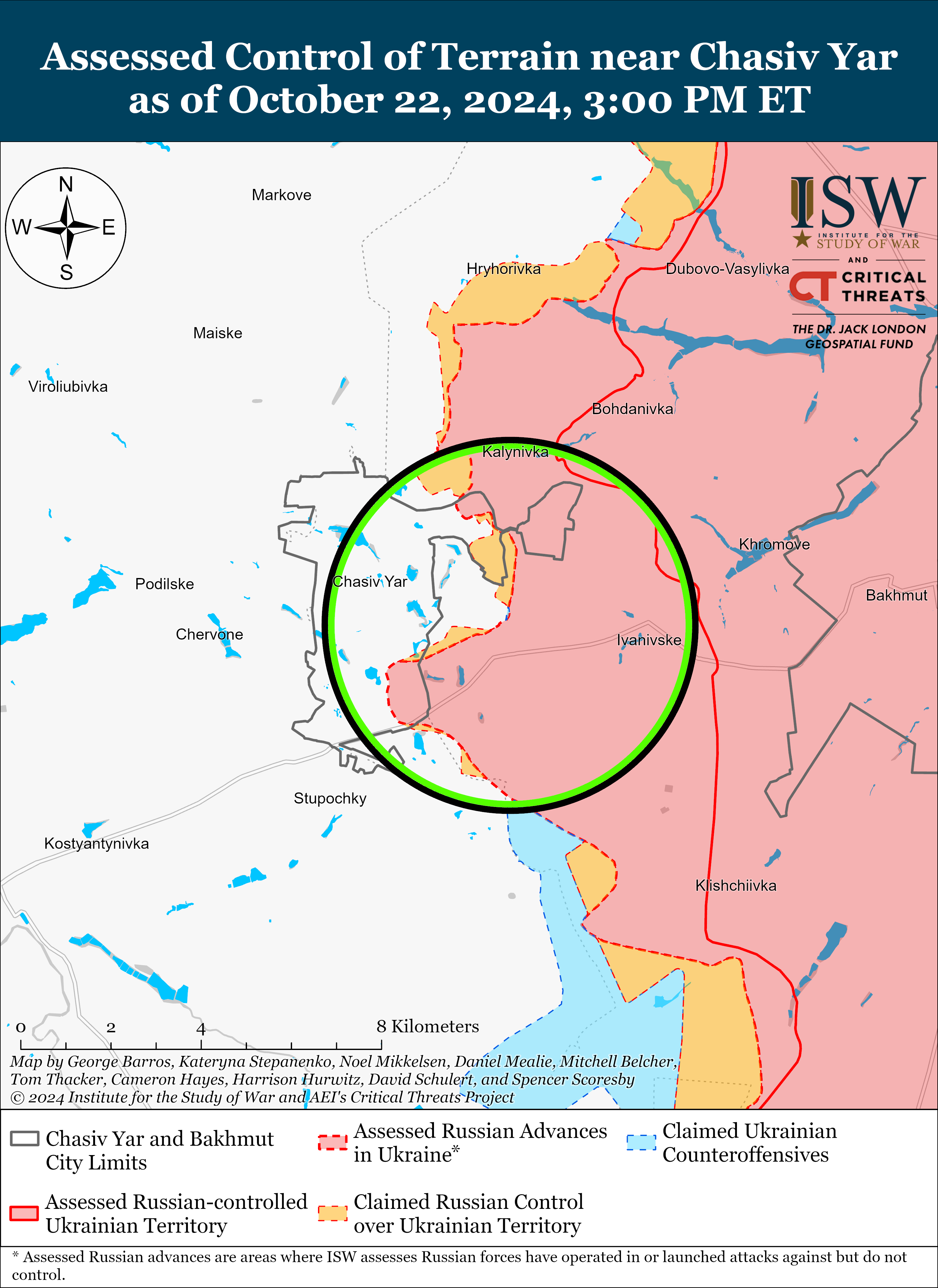 Карта боевых действий. Фото: understandingwar.org